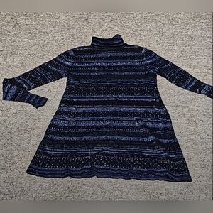 WHBM, Striped Blue and Black Women's Sweater